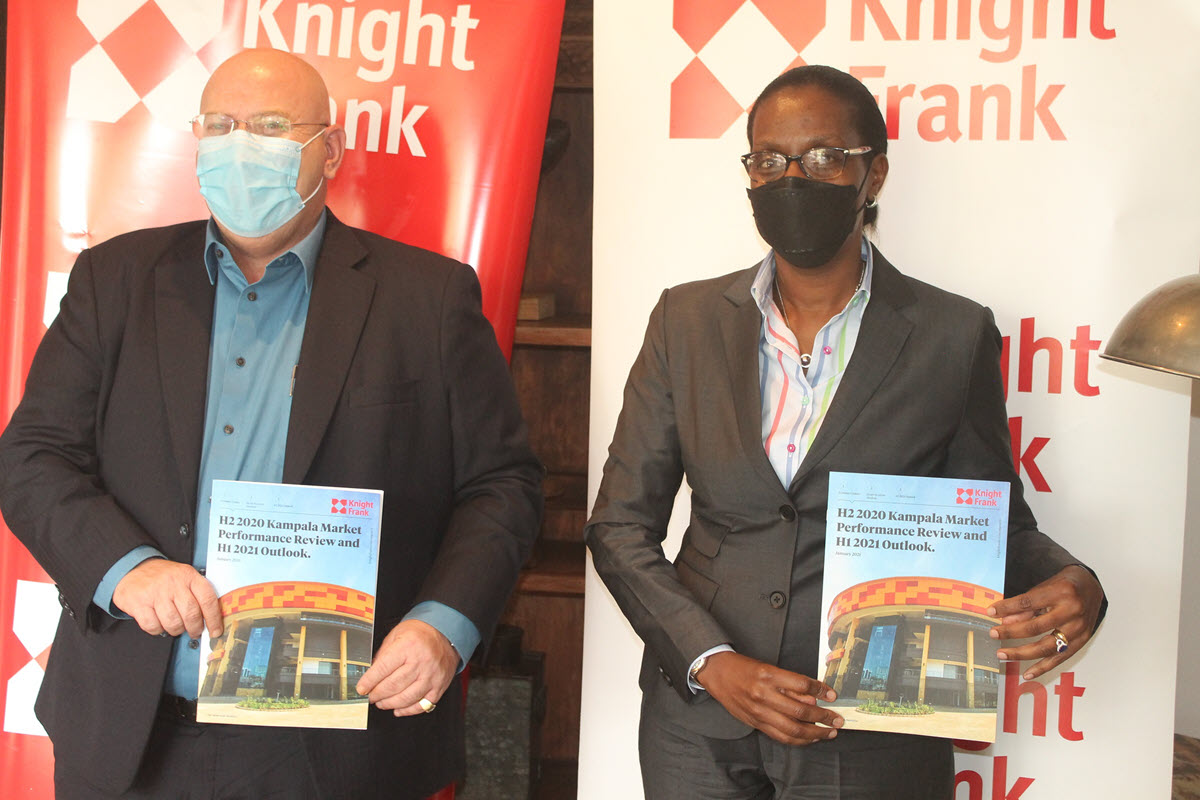 Knight Frank H2 2020 Kampala Market Report. Marc Du Toit, Head of Retail and Judy Rugasira Kyanda, Managing Director, Knight Frank Uganda.