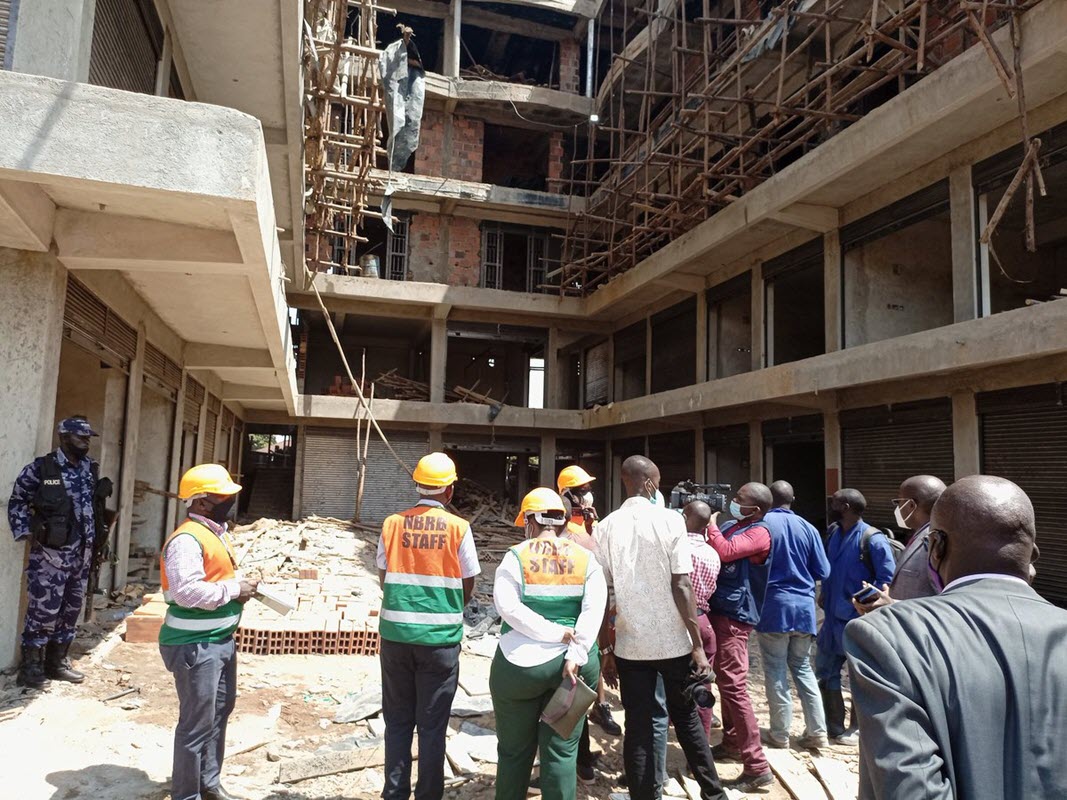 Condemned Building: Construction at this site in Kibuye, Makindye Division has also been halted for altering the approved building plans and lack of a site engineer.