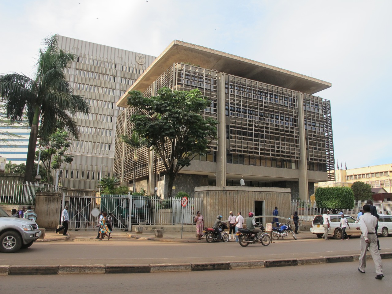 National Debt. Bank of Uganda headquarters.