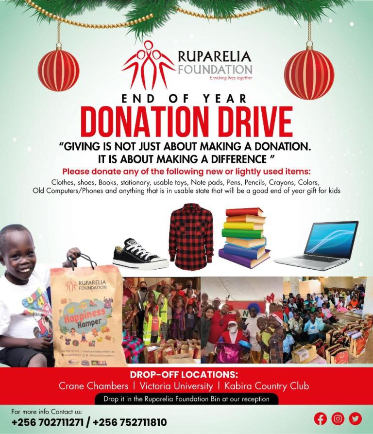 The Ruparelia Foundation to Donate to Community at "End of Year Donation Drive"