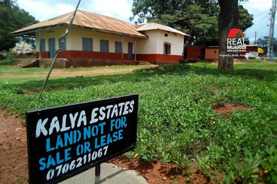Signs erected on the late Malaki Kalya Nsibirwa's estate by his family, who have been deemed rightful owners of the land.