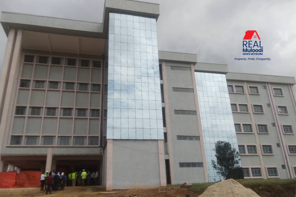 The multi-billion Child and Maternity Complex at Masaka Regional Referral Hospital constructed by Tirupati Development Uganda Limited, whose construction has stalled due to lack of funds, Covid-19 and design changes.