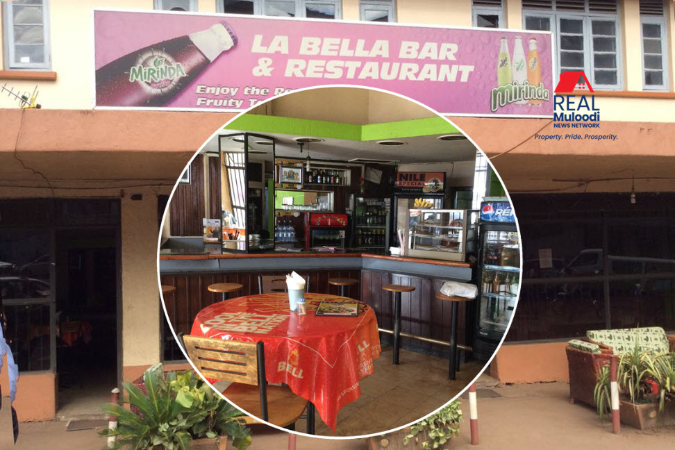 La’Bella Bar and Restaurant, one of the oldest bars in Kampala. Image source: