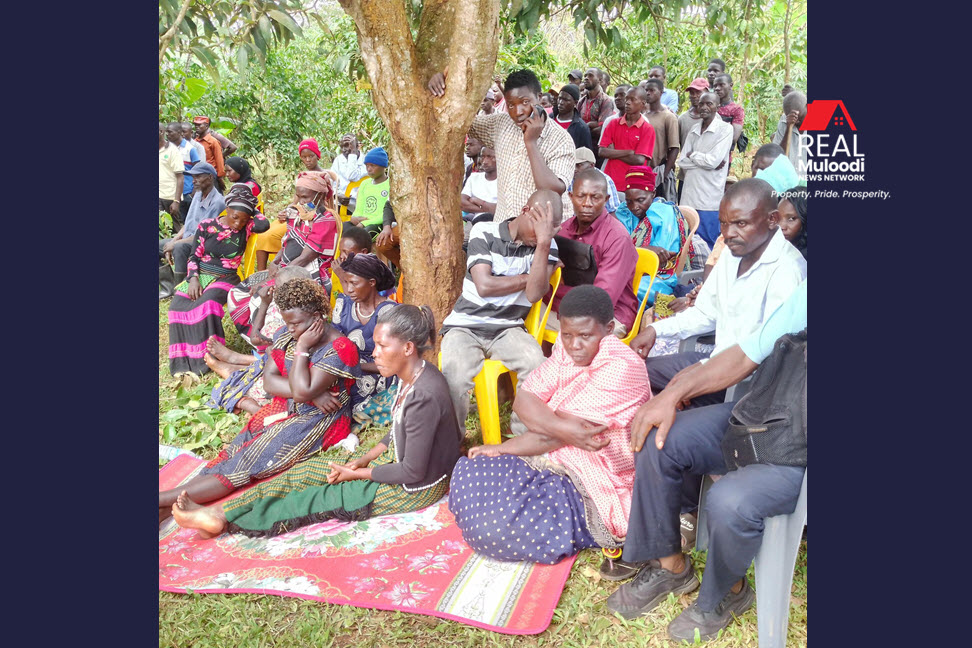 Some of the affected bibanja holders at the meeting in Busamba Village, Wakiso District, on December 20, 2022.